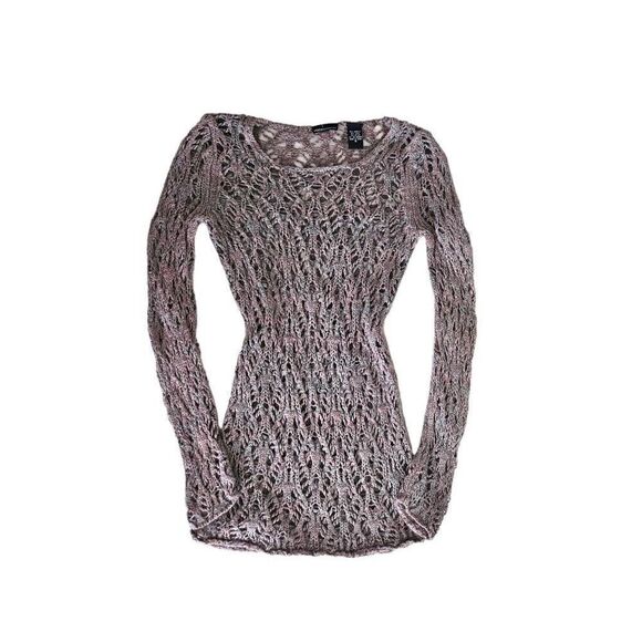 vintage fairy crochet open-knit sweater - Picture 6 of 7